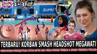 Download Lagu 🔴MEGA BRUTAL❗ KORBAN Smash HEADSHOT Megawati ~ Ceyda Aktas Akui Mega Pemain Terbaik \u0026 Smash Terkeras MP3
