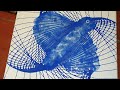 Acrylic painting Pendulum.  Акриловая заливкана Маятник. Синий цвет.#0218