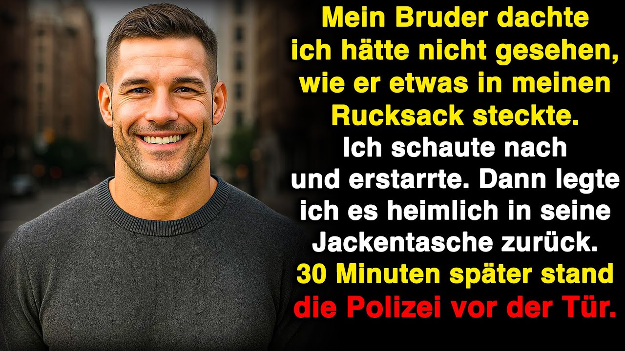 Mein Bruder steckte was in meinen Rucksack – also legte ich es einfach zurück!