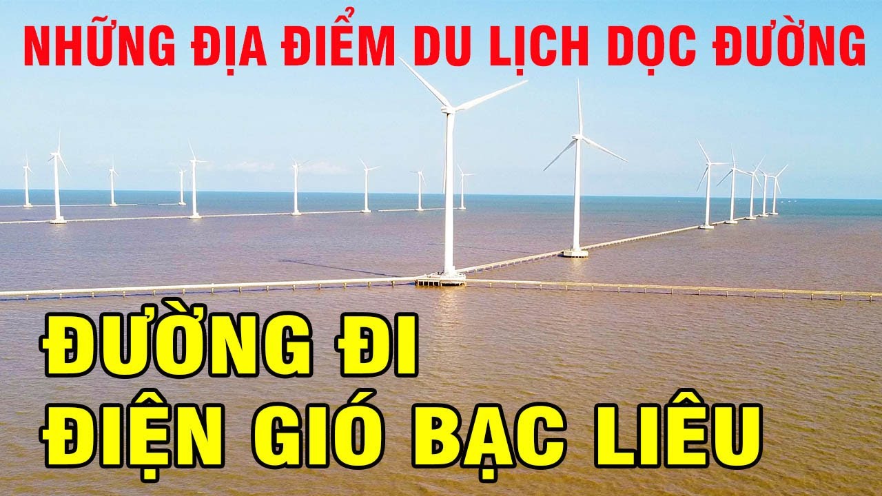Hình ảnh đoạn đường đi ra cánh động điện gió Bạc Liêu năm 2021