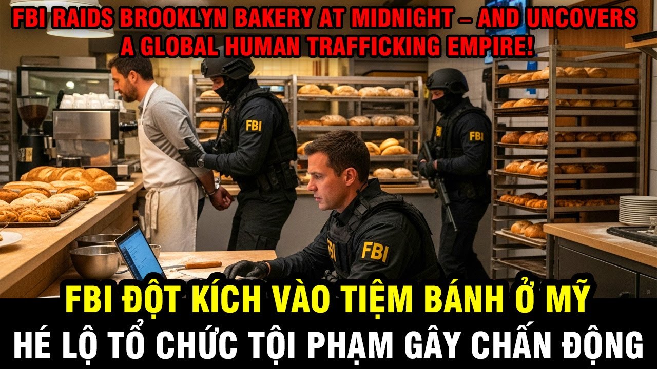 FBI Đột Kích Tiệm Bánh Brooklyn – Phát Hiện “CỖ MÁY” Buôn Người Liên Quốc Gia Gây Chấn Động Nước Mỹ!