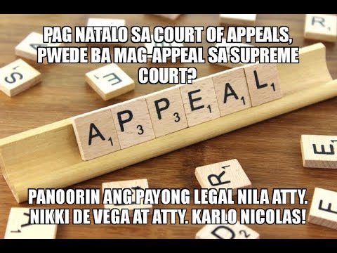 Video: Paano Mag-apela Sa Desisyon Ng Arbitration Court