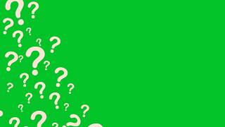 Animated Question Mark family.  Fly out Animation in Green Screen. Green screen Question Marks.