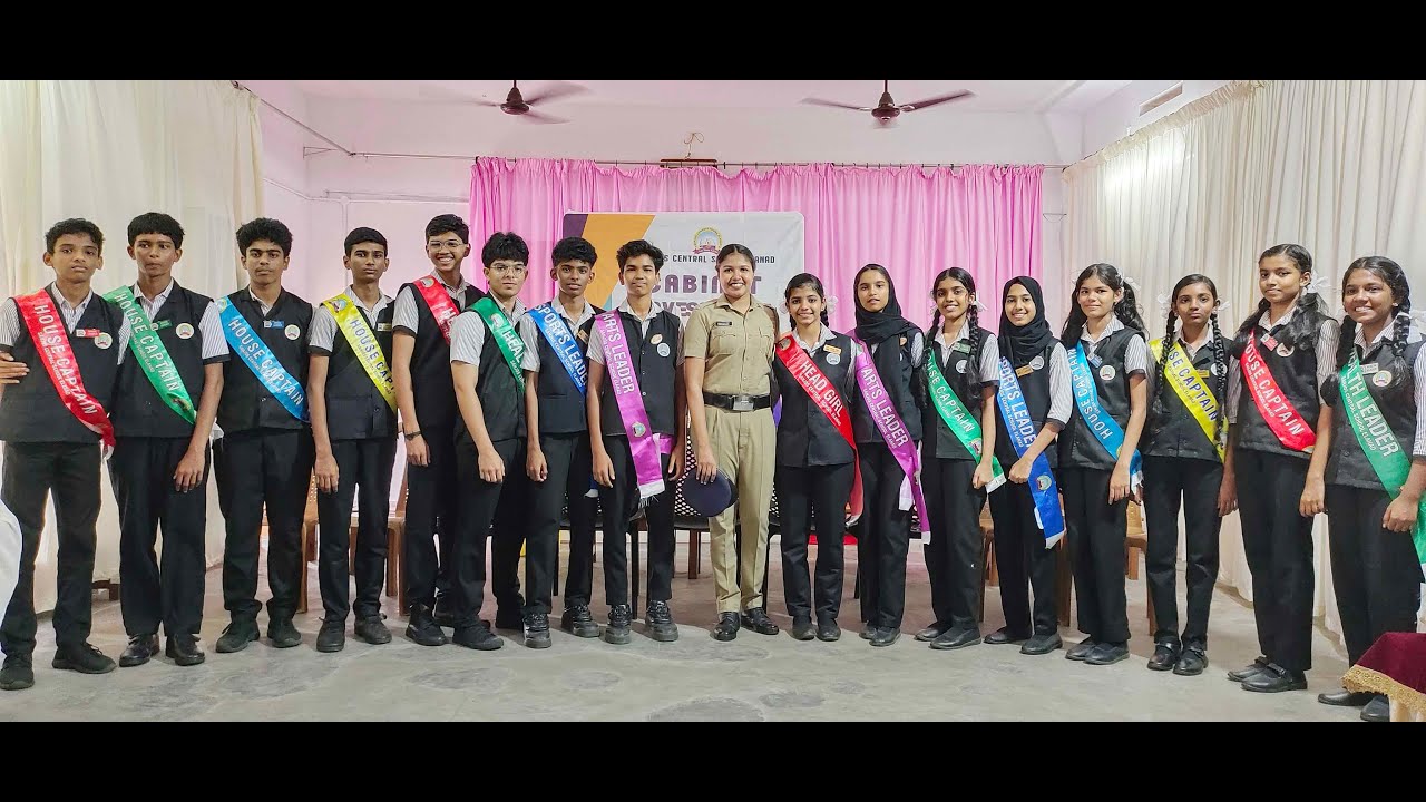 Sanjos Central School,Elanad- Cabinet Investiture Ceremony 2025