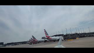 AA 6082 ORD-LAN taxiing 5-20-24