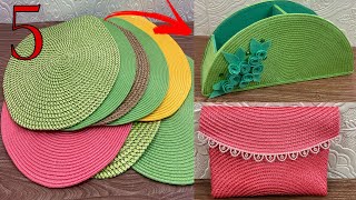 5 Placemat Diy Crafts/ Placemat Uses Ideas/ 5 Ideas Out Of Placematsاستخدامات اخرى للمفارش