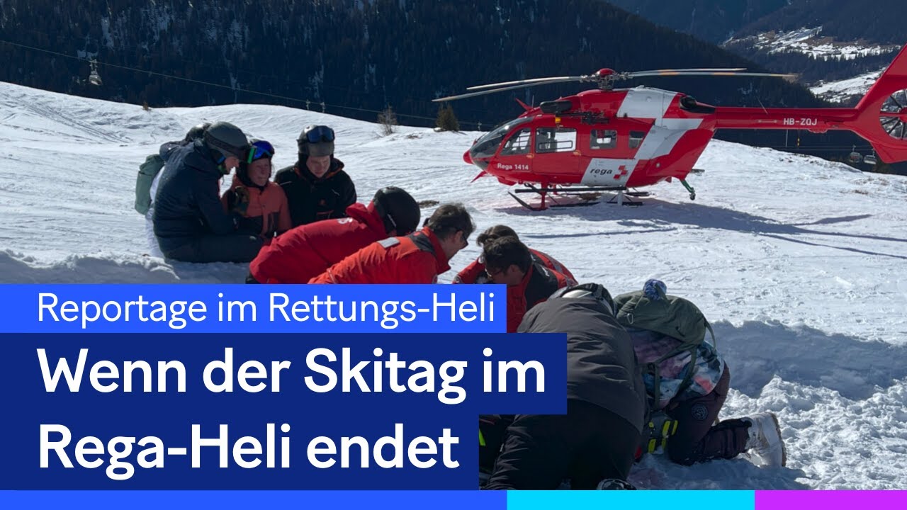 Wenn der Skitag im Rega-Heli endet