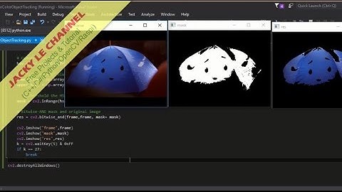 Image Analysis, Color Object Tracking (cvtColor, inRange) - OpenCV for Python Tutorial 03.2