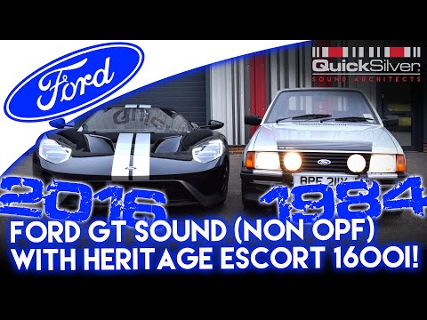Ford GT Sound with Heritage Ford Escort RS 1600i and QuickSilver Exhausts #FordGT #EscortRS #Ford