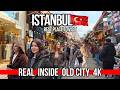 Istanbul 4K Walking Tour 2026: Sirkeci, Eminonu &amp; Grand Bazaar | Street Food, Markets, Gold District
