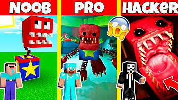 PROJECT POPPY PLAYTIME TRAILER BOXY BOO HOUSE BUILD CHALLENGE - NOOB vs PRO vs HACKER / Animation
