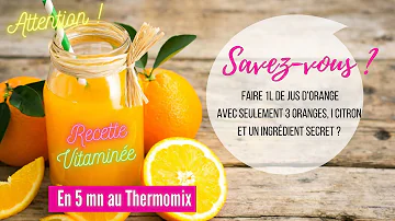 Comment faire du jus d'orange et le conserver ?