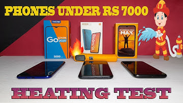 Tecno spark go 2020  vs Gionee max vs Redmi 9a  heating test