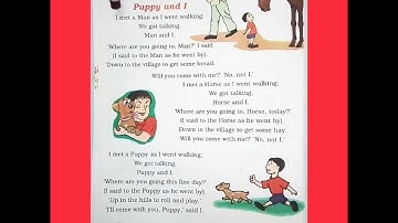 Puppy and I/class 3/in malayalam/unit 7/cbse/ncert/kv/English poem/English to malayalam transacti