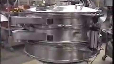 Demonstration of Vibroscreen Circular Vibratory Separator with Air-Lift, Quick Screen Change System