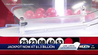 Powerball jackpot up to $1.3 billion