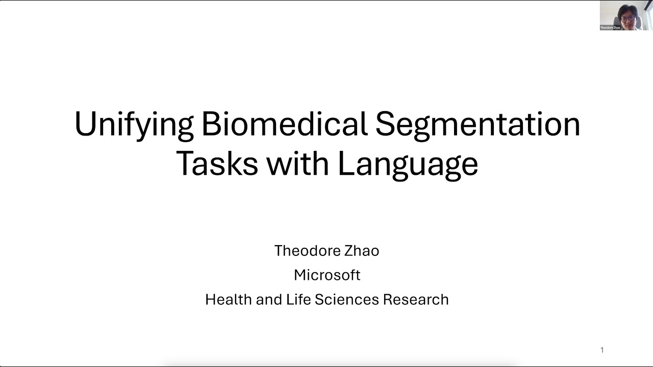 MICCAI Industrial Talk: Unifying Biomedical Segmentation Tasks with Language