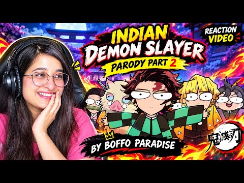 Indian Demon Slayer Parody Part 2 😂🔥 by @BoffoParadise  | This Was TOO FUNNY! | Reaction | #parody 