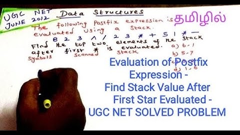 Data Structures | Find Stack Top two elements | Evaluation of Postfix Expression | Solved Problem