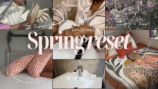 SPRING RESET 🌷🌼 cleaning my small room, re-organizing, self-maintenance, clay therapy