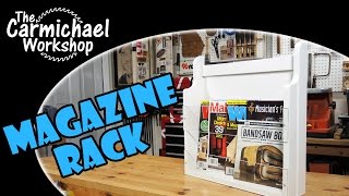 I made this Magazine Rack out of wood and clear acrylic. This is an easy woodworking project that can be made in just a few hours. 