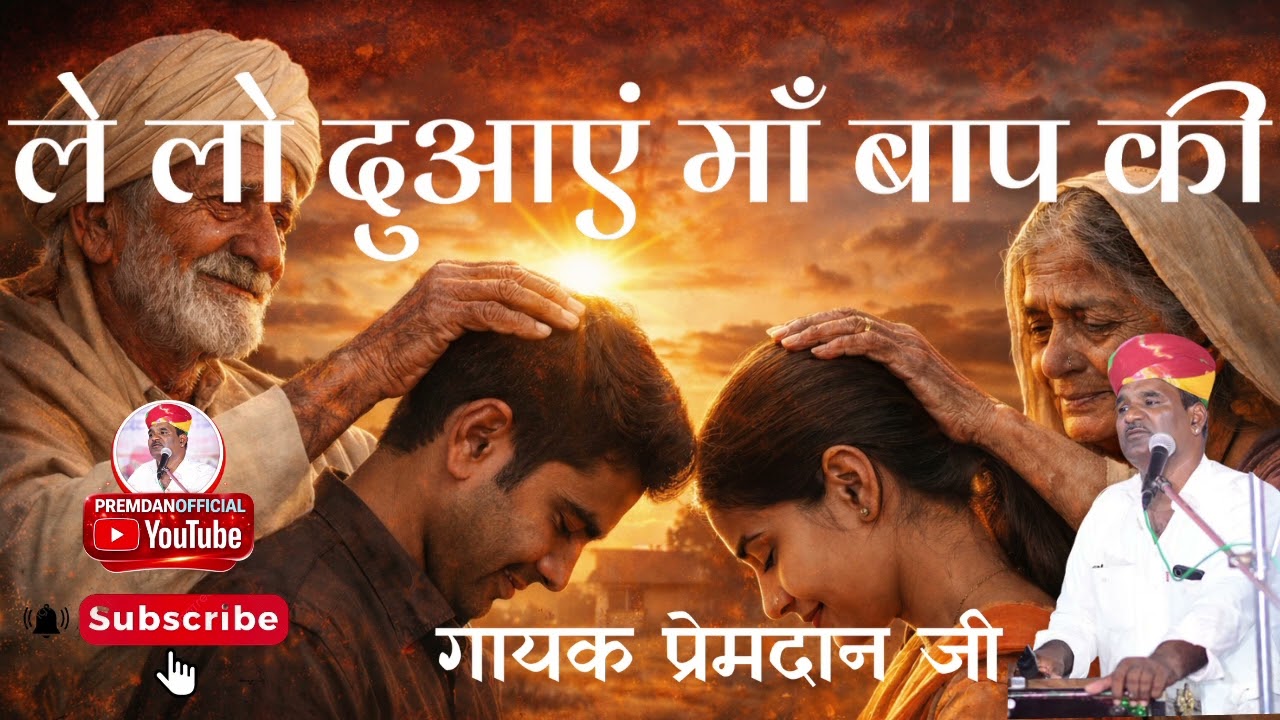 माता और पिता का बहुत ही प्यारा भजन गायक प्रेमदान जी रानेरी 