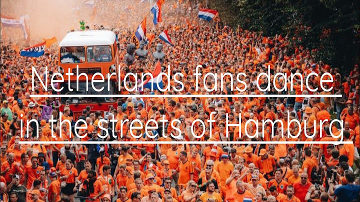 Netherlands fans dance in the streets of Gamburg Euro2024 #euro2024