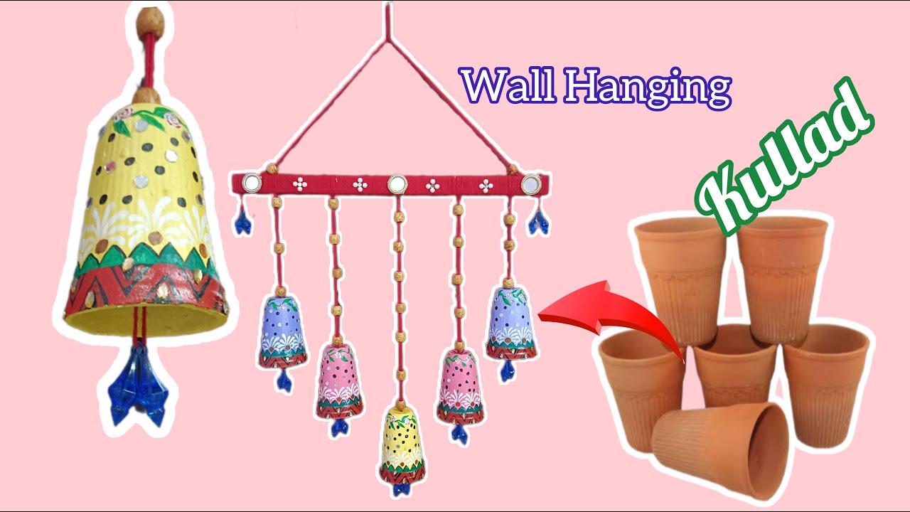 Amazing Wall Hanging With Kullad Wall Hanging Waste Material Reuse