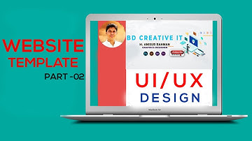 Web Template Design in Photoshop CC Step by Step || Bangla Tutorial || Part-02