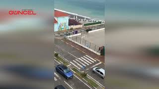 İneboluya Yaz Ayında Yağmur Sürprizi