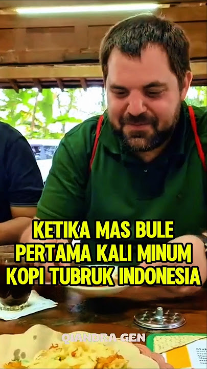 When a foreigner first drank Indonesian ground coffee #shorts