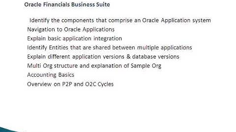 Oracle Apps Financials R12 Online Training-Magnific Training.Com