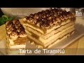Tarta de TIRAMISÚ (con crema sin huevo) | Especial fiestas