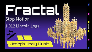 Fractal (Stop Motion Construction of a fractal, Geometric 1,012 Lincoln Logs Structure)