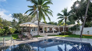 Absolute 5 Bedroom Beachfront Pool Villa in Bang Por, Koh Samui for sale