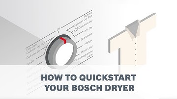 How to Quickstart your Bosch Dryer