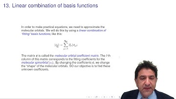 13. Linear combinations of basis functions