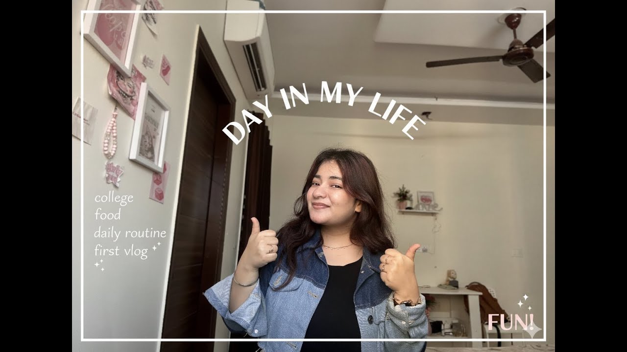 A DAY IN MY LIFE | College Routine, Food & My First Vlog 🎥 - YouTube
