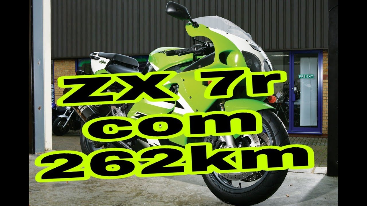 Kawasaki Ninja ZX 7R com 262 quilometros rodados + Ficha Técnica