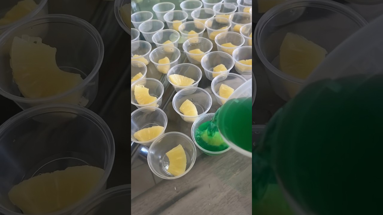 Have yall tried putting fruit in your Jell-O shots? 😋 