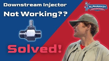How to troubleshoot and fix a Chemichal Injector for a Pressure Washer!