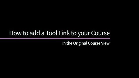 How to add a link to your course