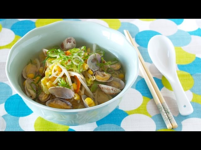 How to Make EASY Asari (Clam) Ramen Noodles (Recipe) 簡単！あっさりあさりラーメンの作り方 (レシピ) | ochikeron