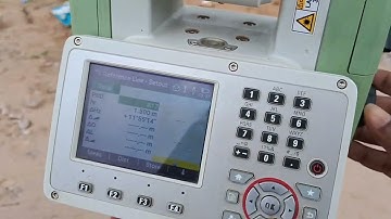 How to mark center line & offset | Reference Line Leica TS 07.