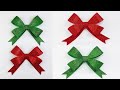 Moños navideños de foamy escarchado 🎀 Lazos fáciles de hacer