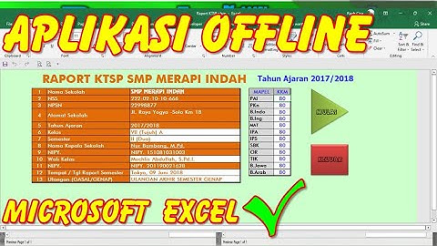 Membuat Aplikasi Offline Ms  Excel