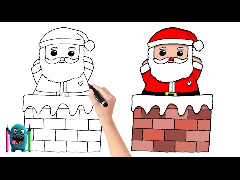 Noel Baba Çizimi How to Draw Santa Claus