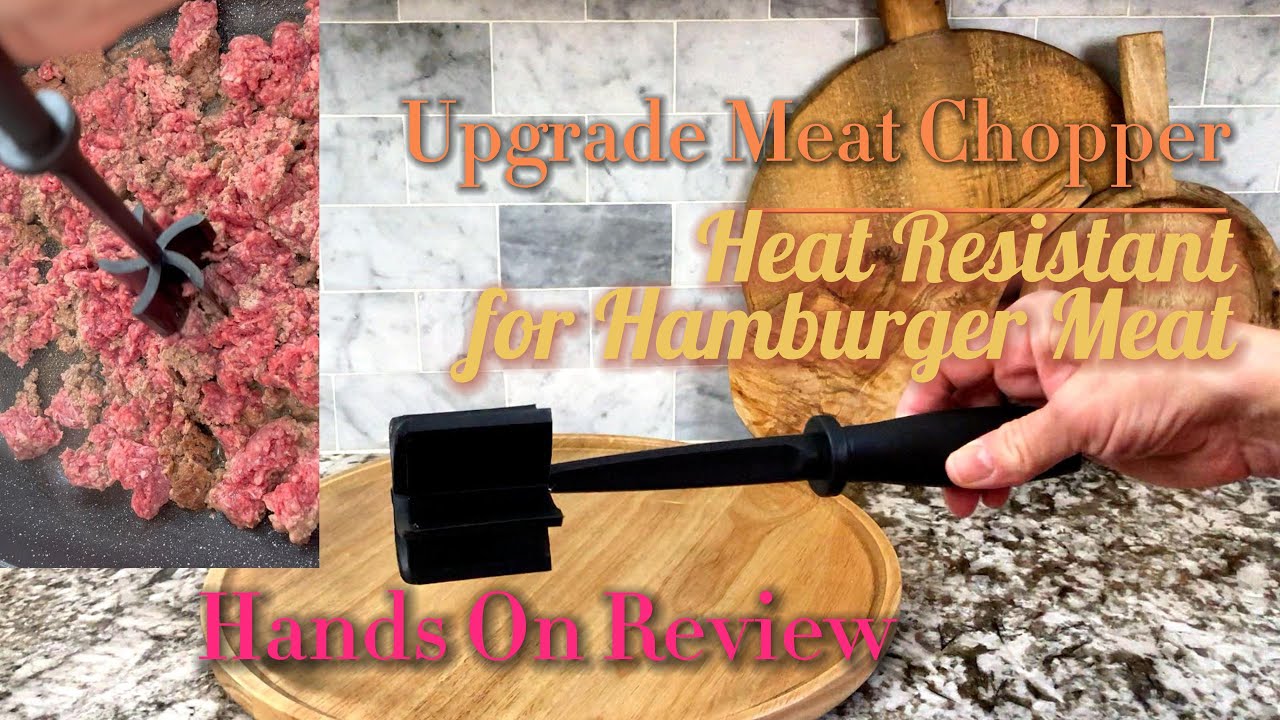 Upgrade Meat Chopper, Heat Resistant Meat Masher for Hamburger