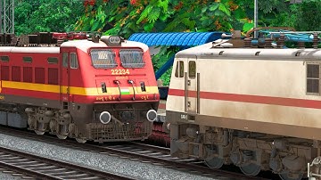 WAP7 to WAP4 LOCOMOTIVE CHANGE | BUMPY RAILROAD | RAILWORKS | INDIAN TRAIN SIMULATOR GAMEPLAY