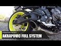 YAMAHA MT07 AKRAPOVIC FULL SYSTEM